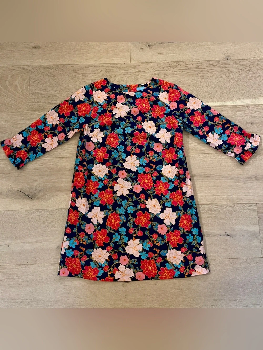 Draper James Kids Floral Dress Easter Flowers Vibrant Colorful Ruffle Sleeve, XL